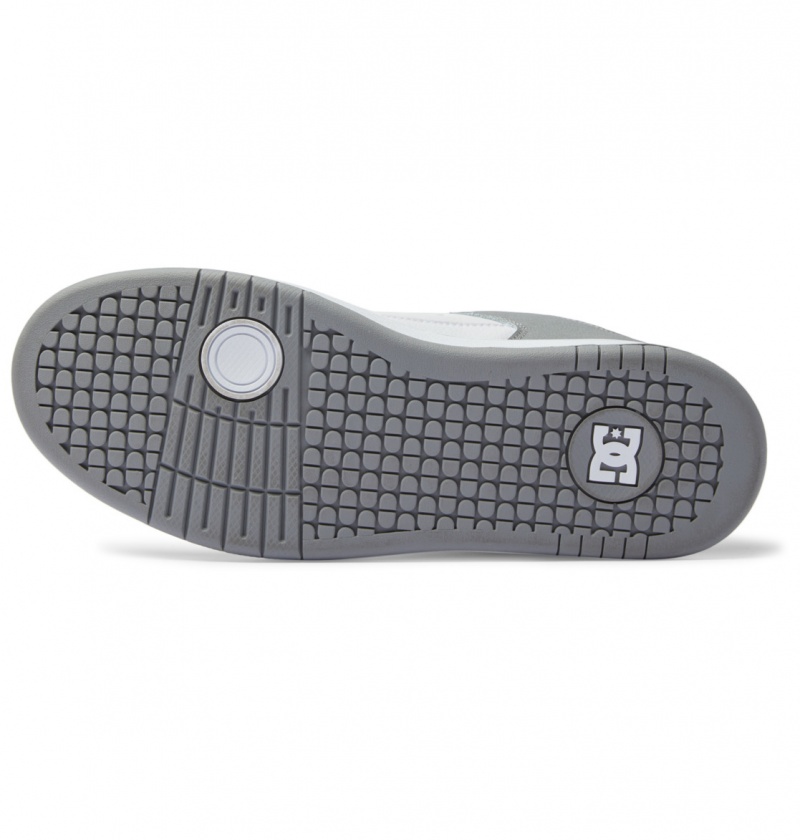 DC Shoes Manteca - Skórzane Shoes Białe Szare | 03618MVTD