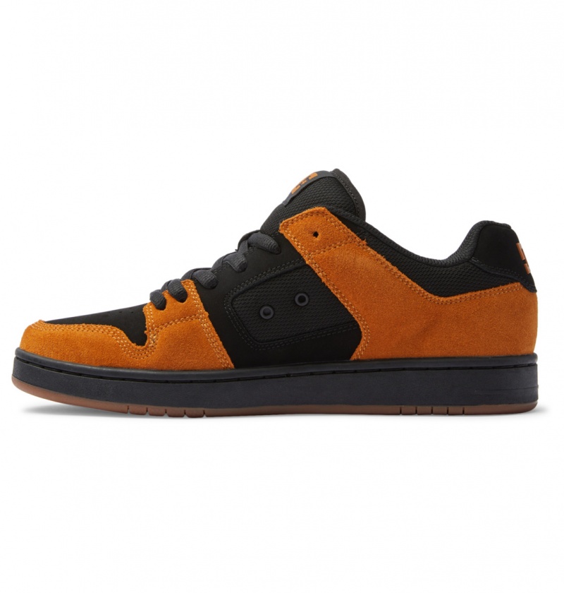 DC Shoes Manteca - Skórzane Shoes Czarne | 48296ZGDN