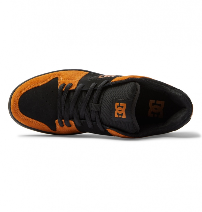 DC Shoes Manteca - Skórzane Shoes Czarne | 48296ZGDN