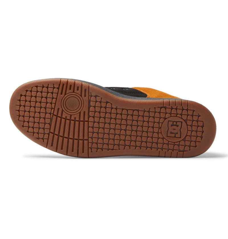 DC Shoes Manteca - Skórzane Shoes Czarne | 48296ZGDN