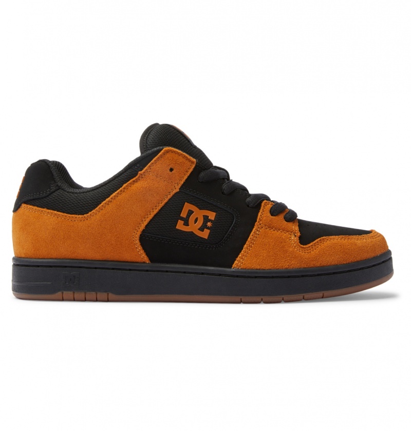 DC Shoes Manteca - Skórzane Shoes Czarne | 48296ZGDN