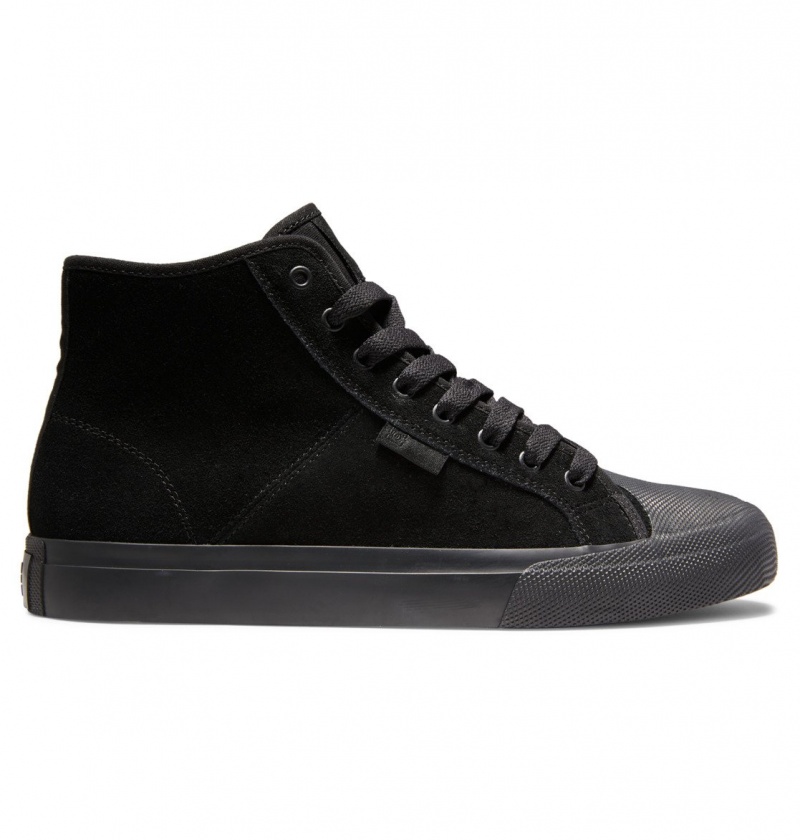 DC Shoes Manual Hi RT S - High-Top Skate Shoes Czarne Czarne | 23796DQPN