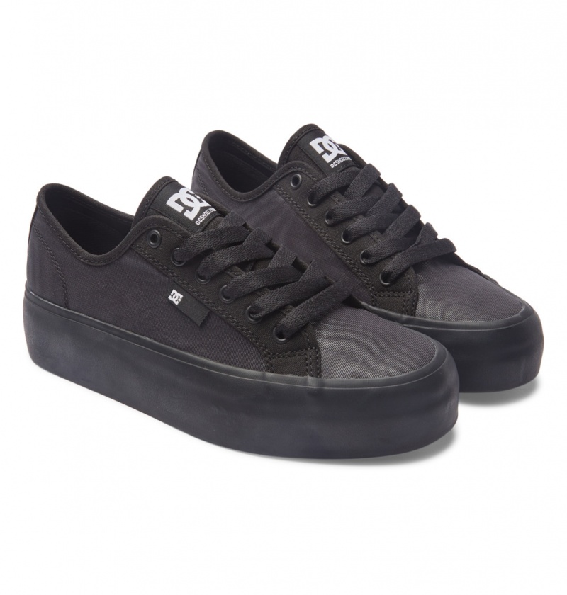 DC Shoes Manual Platformie - Shoes Białe Czarne Białe | 46197RIOP