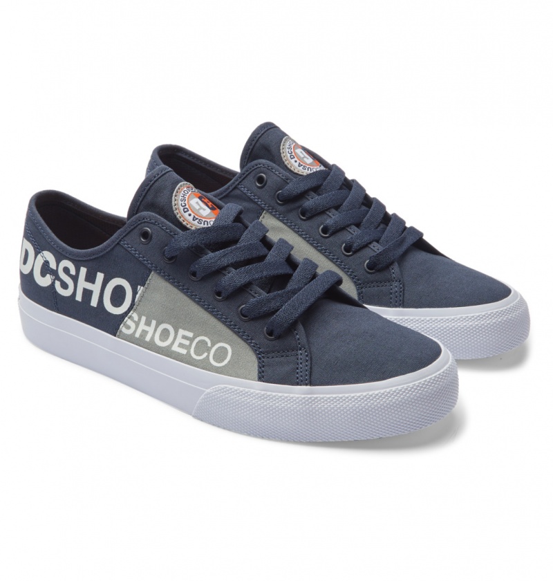 DC Shoes Manual - Shoes Granatowe Pomarańczowe | 31647KXQW