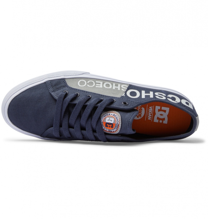 DC Shoes Manual - Shoes Granatowe Pomarańczowe | 31647KXQW