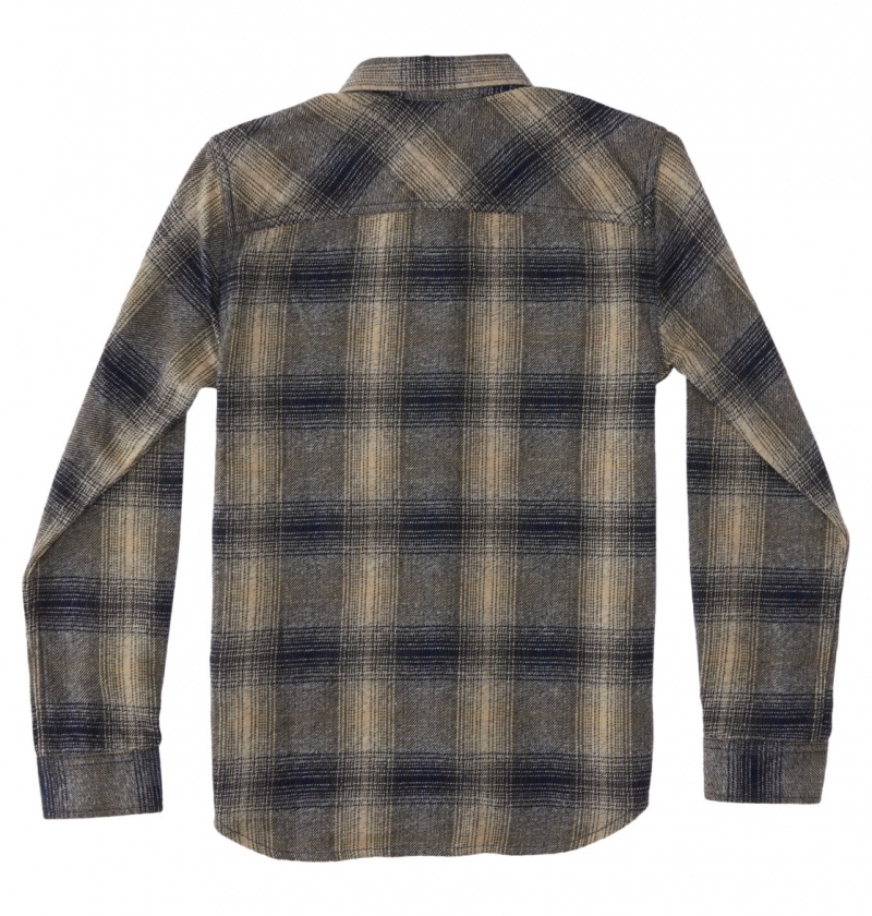 DC Shoes Marshal Flannel - Long Sleeve Shirt 10-16 Niebieskie | 15763UMPI