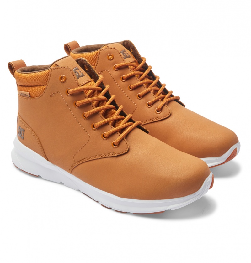 DC Shoes Mason 2 - Wody Resistant Skórzane Shoes Kawa | 29610WYGN