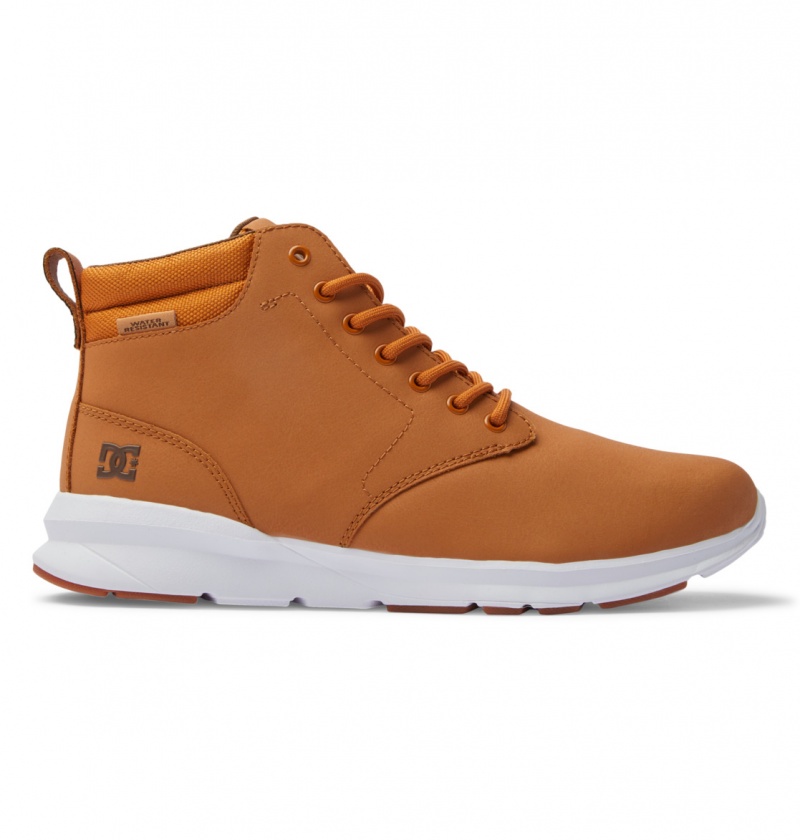 DC Shoes Mason 2 - Wody Resistant Skórzane Shoes Kawa | 29610WYGN