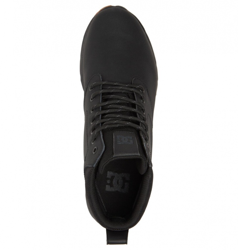 DC Shoes Mason 2 - Wody Resistant Skórzane Shoes Czarne Czarne Czarne | 91563KJOH