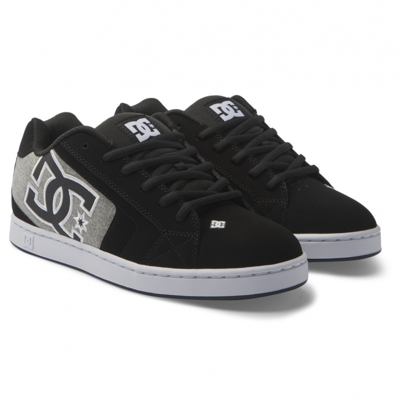 DC Shoes Net - Skórzane Shoes Czarne | 63249SWBE