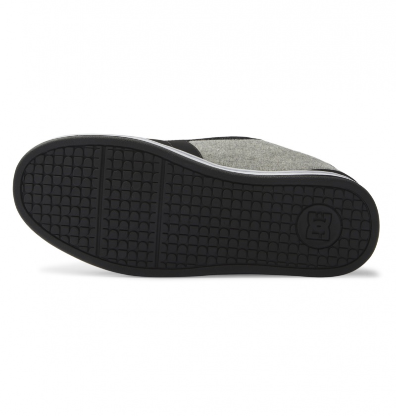 DC Shoes Net - Skórzane Shoes Czarne | 63249SWBE