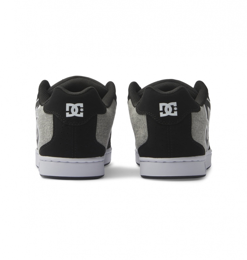 DC Shoes Net - Skórzane Shoes Czarne | 63249SWBE