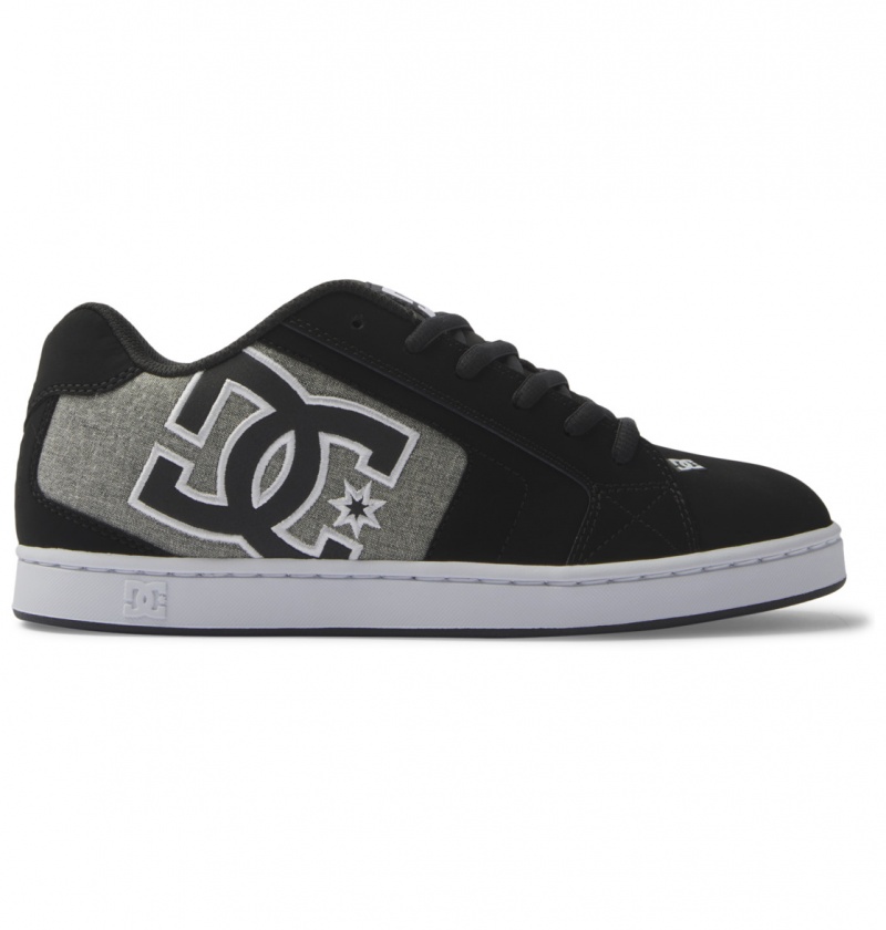 DC Shoes Net - Skórzane Shoes Czarne | 63249SWBE