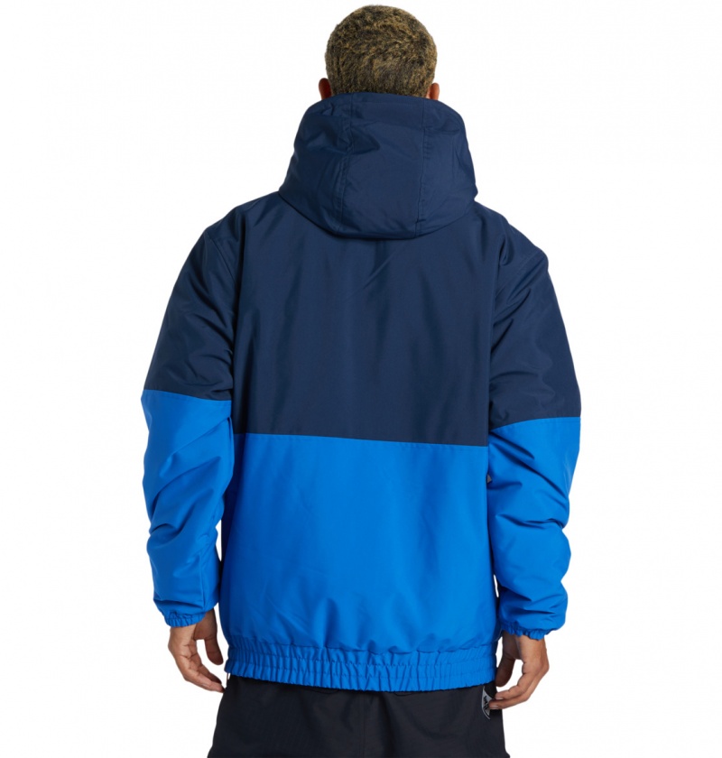 DC Shoes Nexus - Technical Reversible Anorak Snow Jacket Dress Blues | 76398PKHT