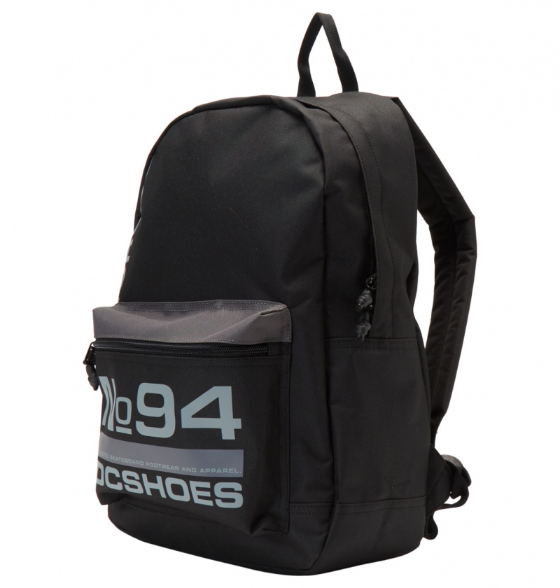 DC Shoes Nickel Sportowe 20L - Medium Backpack Czarne | 71083FMNT