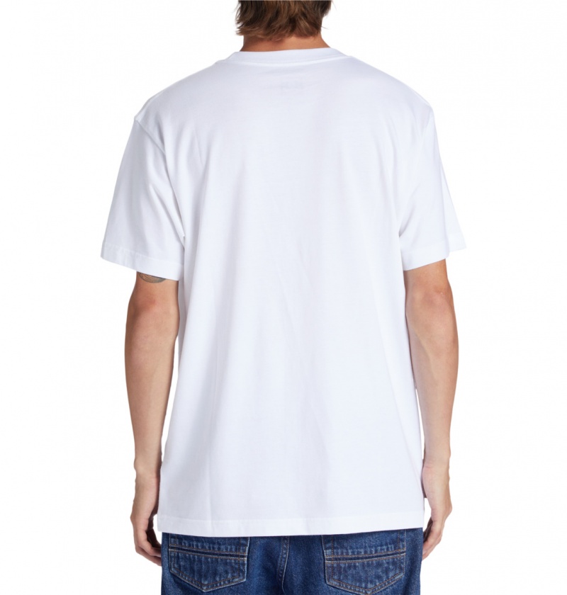 DC Shoes Nine Four - T-Shirt Białe | 51836QXZC