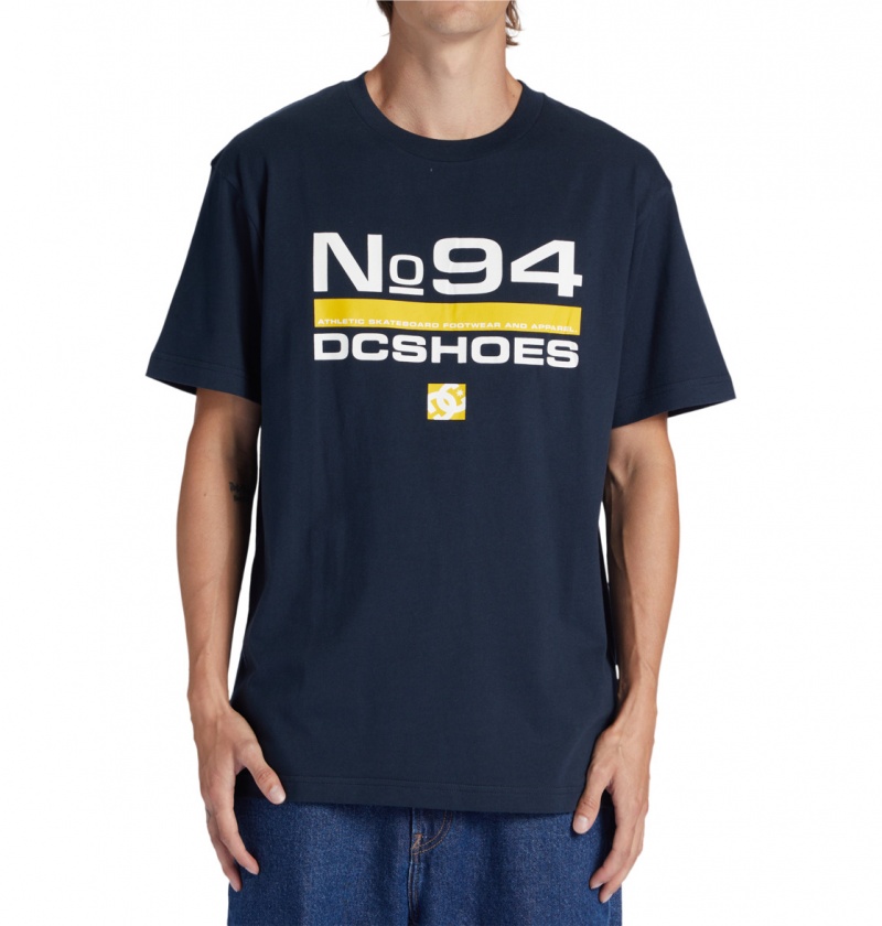 DC Shoes Nine Four - T-Shirt Granatowe | 68021IOZH