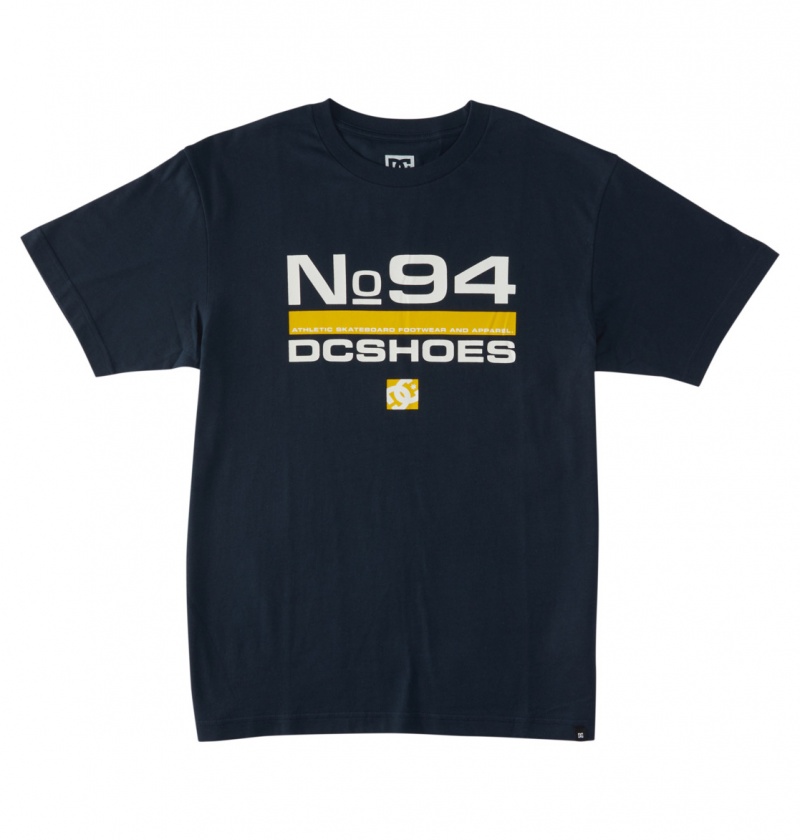 DC Shoes Nine Four - T-Shirt Granatowe | 68021IOZH