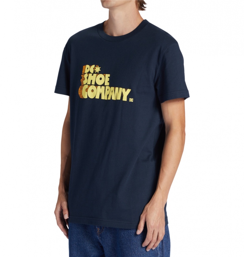 DC Shoes Nostalgic - T-Shirt Granatowe | 74928MTSZ