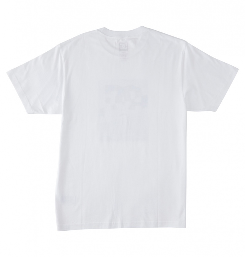 DC Shoes Notice - T-Shirt Białe | 80961HKSG