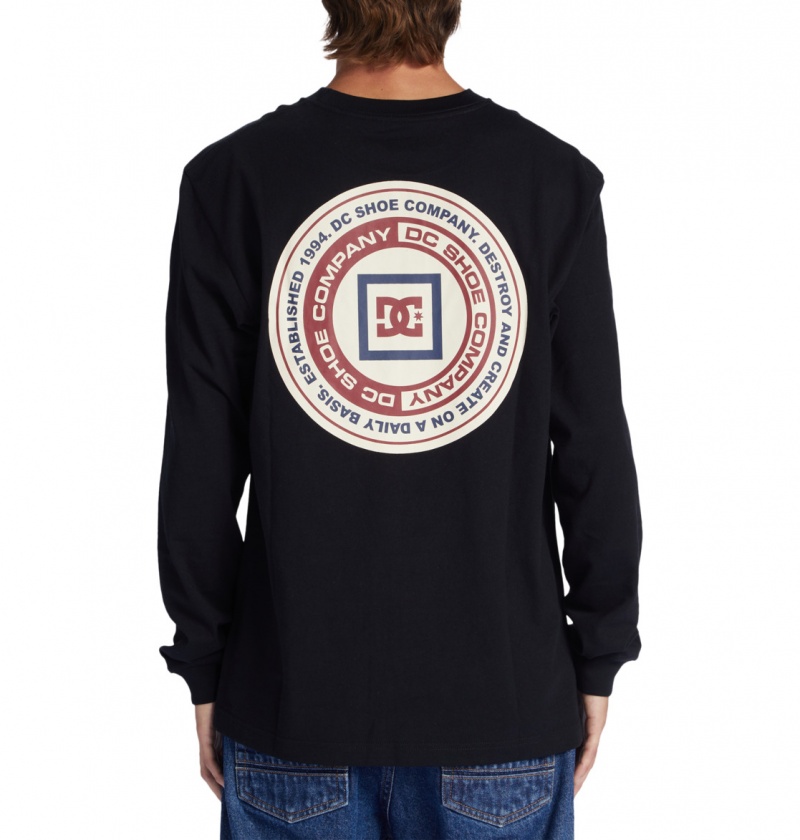 DC Shoes Old Head - Long Sleeve T-Shirt Czarne | 14892GLHT