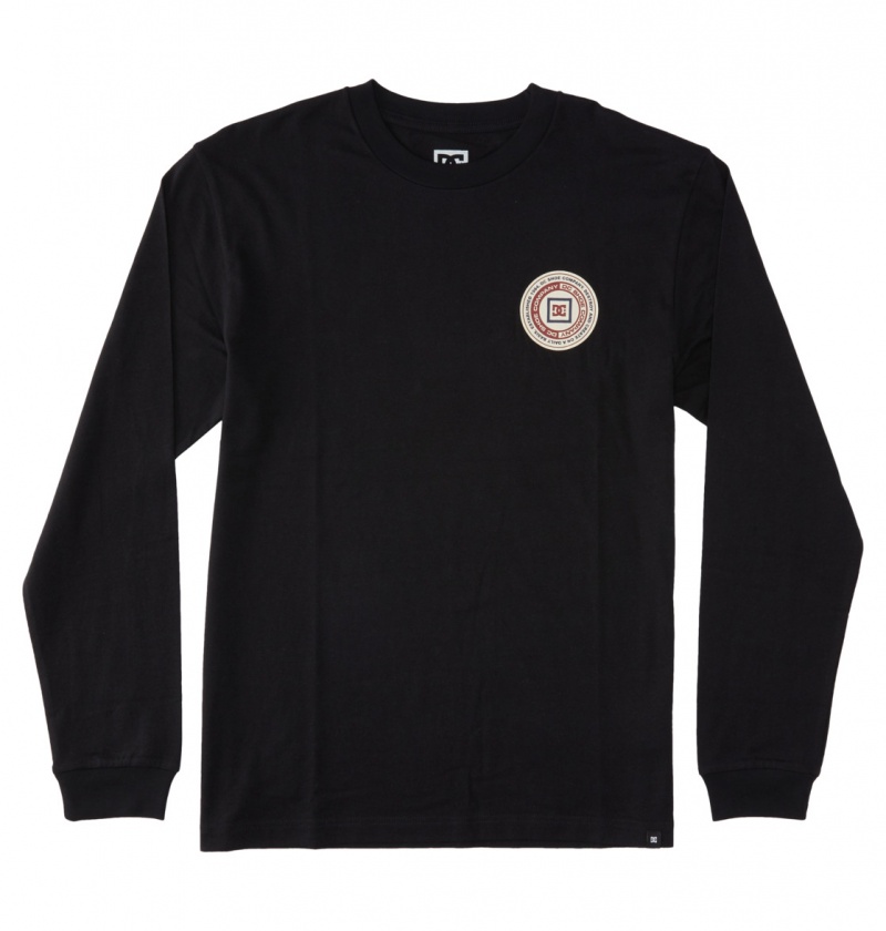 DC Shoes Old Head - Long Sleeve T-Shirt Czarne | 14892GLHT