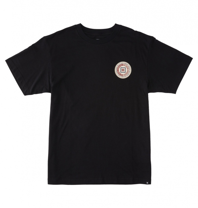 DC Shoes Old Head - T-Shirt Czarne | 53206ENZA