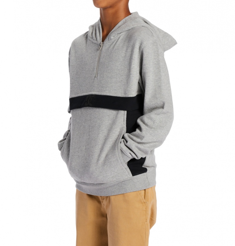 DC Shoes Optics - Zip-Up Hoodie 10-16 Szare | 45379SNLU