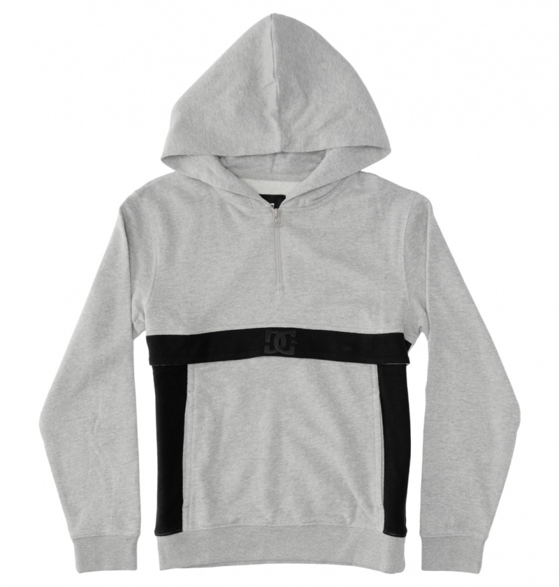 DC Shoes Optics - Zip-Up Hoodie 10-16 Szare | 45379SNLU