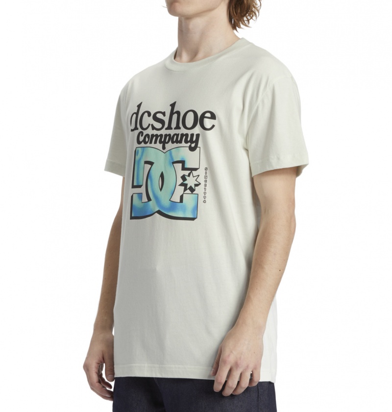 DC Shoes Overspray - T-Shirt Białe | 97502RAMX