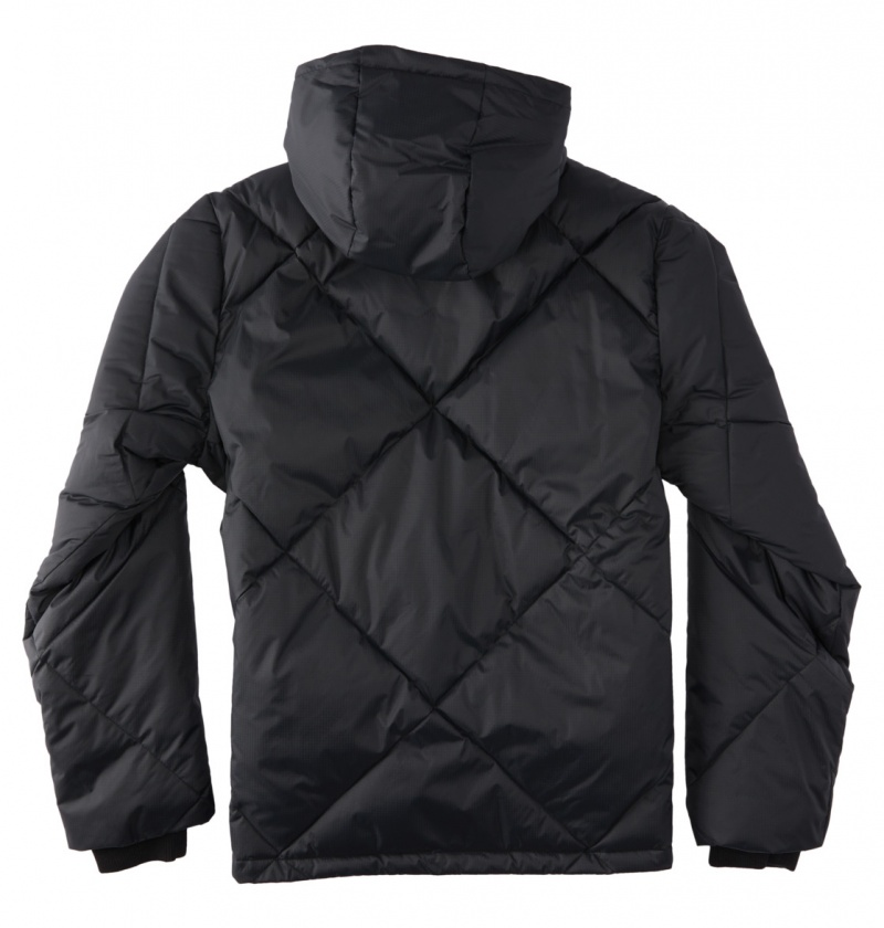 DC Shoes Passage - Puffer Jacket Czarne | 94835WTDV