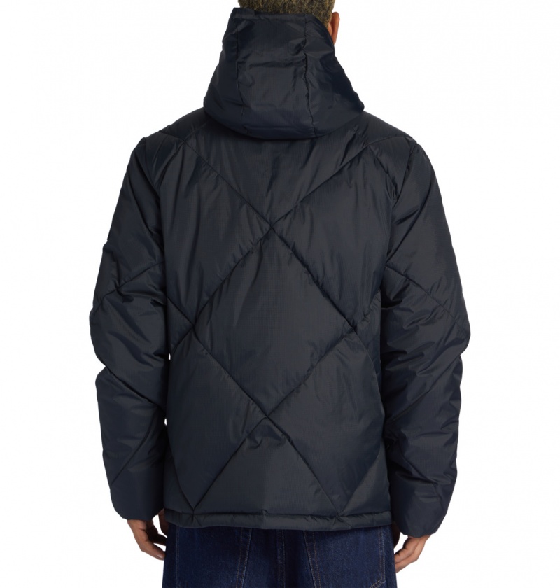 DC Shoes Passage - Puffer Jacket Czarne | 94835WTDV