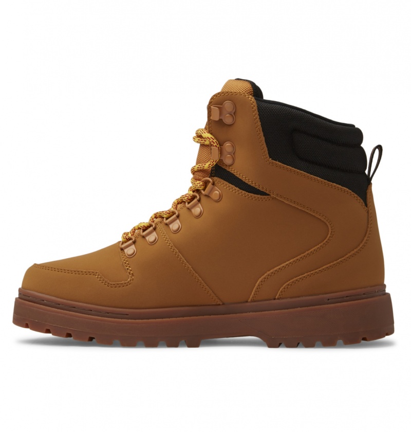 DC Shoes Peary Tr - Skórzane Boots Czarne | 43069XGKW