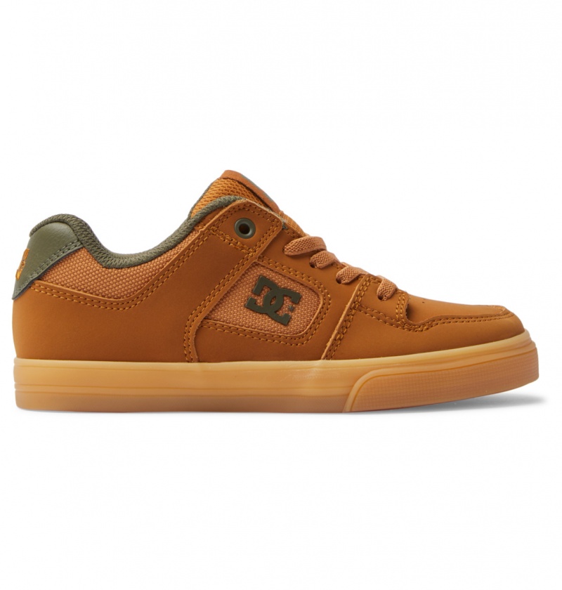 DC Shoes Pure Elastic - Shoes 8-16 Ciemny Czekolada | 72860VKWY