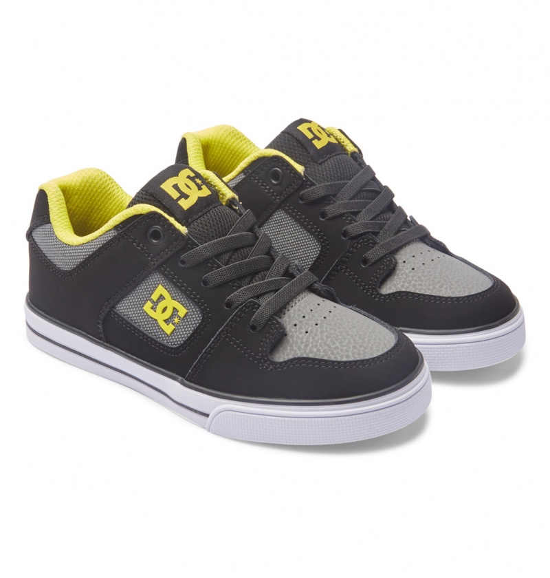 DC Shoes Pure Elastic - Shoes 8-16 Czarne Zielone | 65248BLND