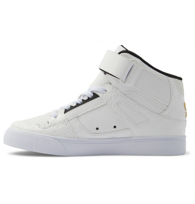 DC Shoes Pure Hi SE - High-Top Shoes Białe Srebrne | 90187UARW