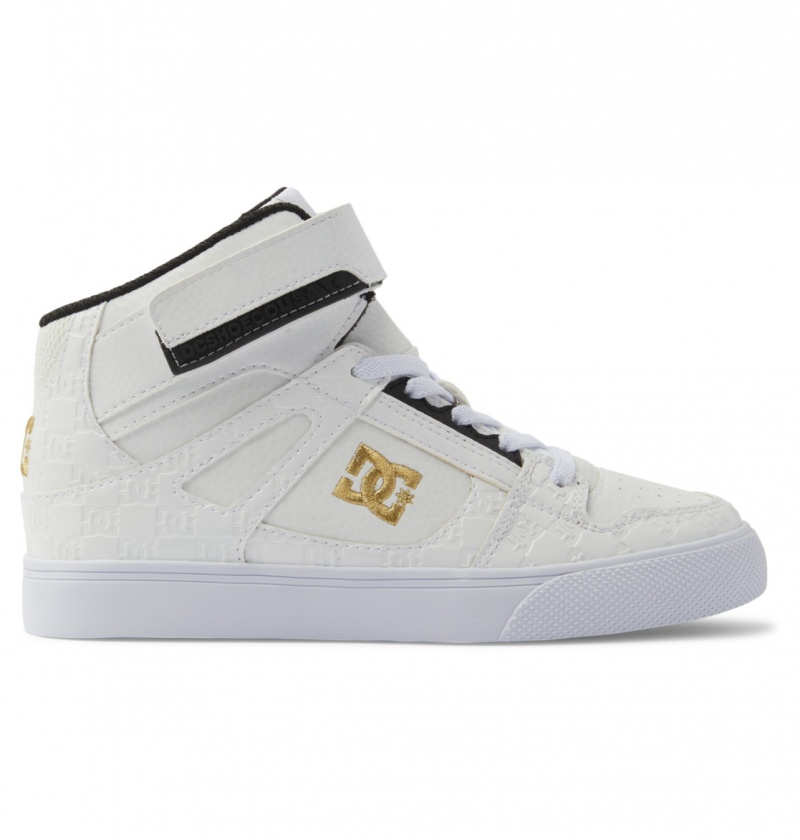 DC Shoes Pure Hi SE - High-Top Shoes Białe Srebrne | 90187UARW