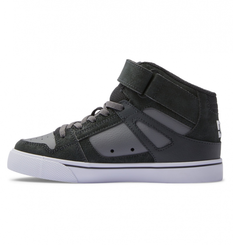 DC Shoes Pure High-Top EV - High-Top Skórzane Shoes Czarne | 49835PSCW