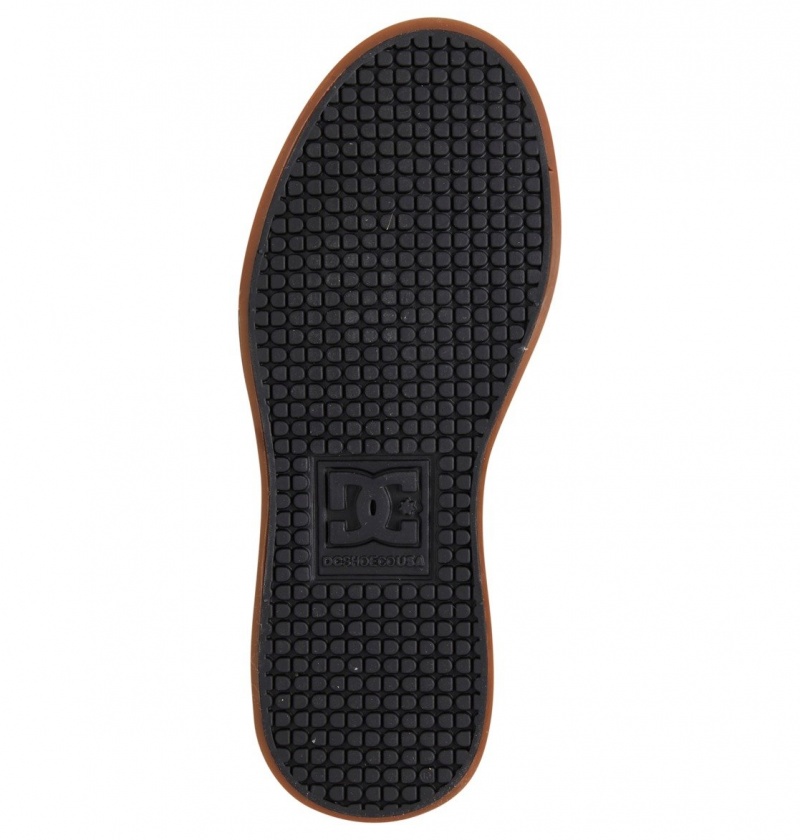 DC Shoes Pure High-Top EV - High-Top Skórzane Shoes Czarne | 26541TKAJ