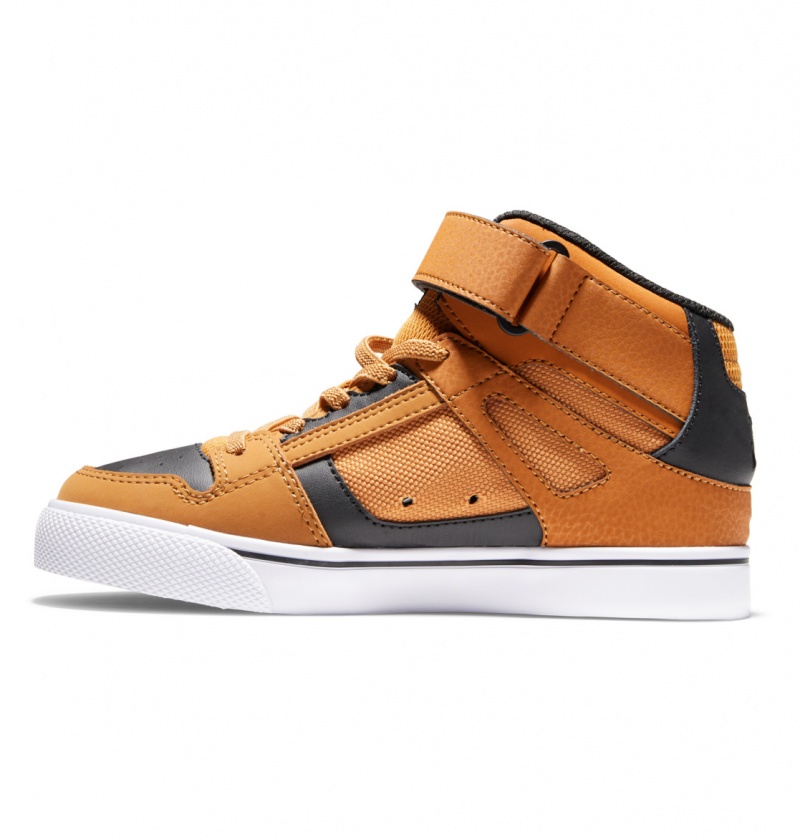 DC Shoes Pure High-Top EV - High-Top Skórzane Shoes Czarne | 37685VJLG