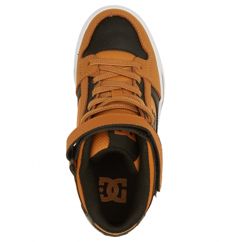 DC Shoes Pure High-Top EV - High-Top Skórzane Shoes Czarne | 37685VJLG