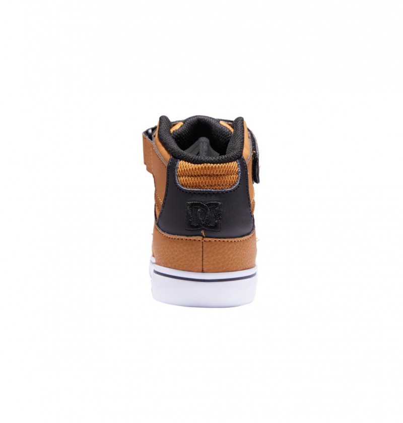 DC Shoes Pure High-Top EV - High-Top Skórzane Shoes Czarne | 37685VJLG