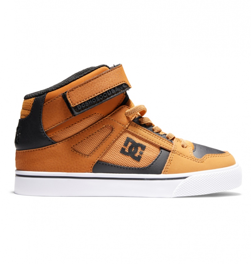 DC Shoes Pure High-Top EV - High-Top Skórzane Shoes Czarne | 37685VJLG