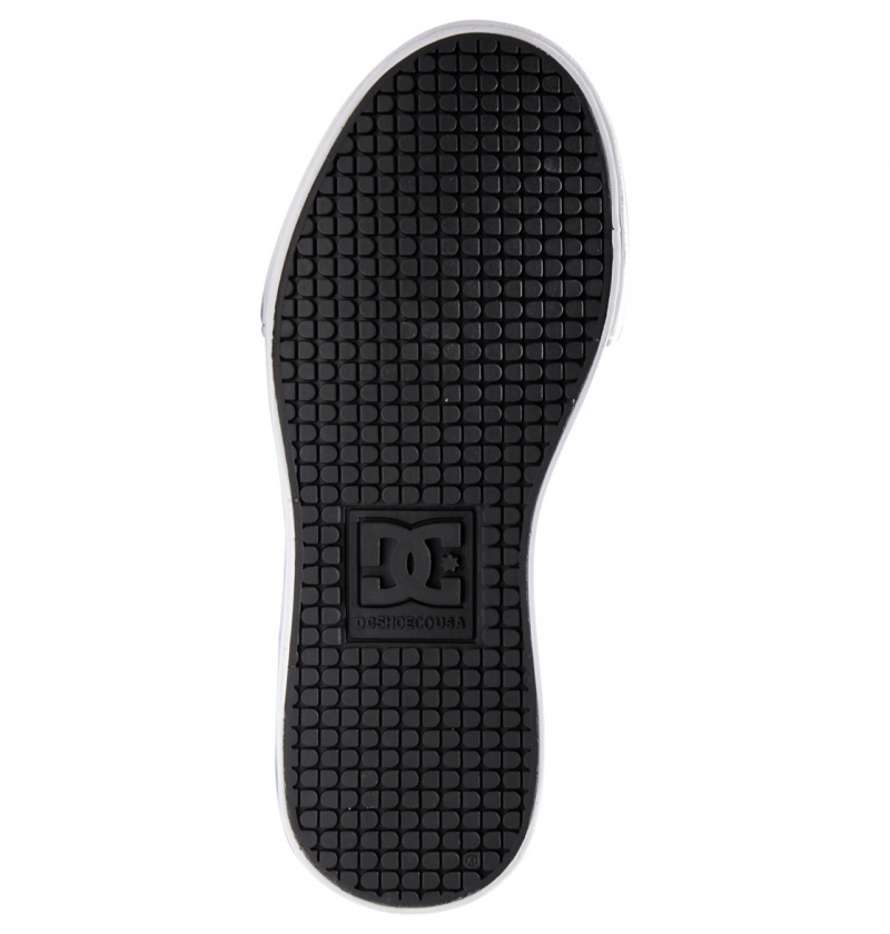 DC Shoes Pure Mid - Mid-Top Shoes Czarne Białe | 62814PWAF