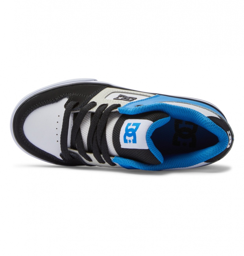 DC Shoes Pure Mid - Mid-Top Shoes Czarne Niebieskie Szare | 06274TXHD