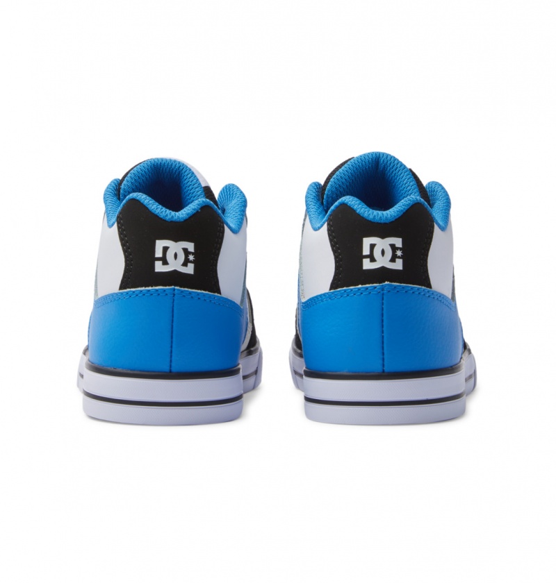 DC Shoes Pure Mid - Mid-Top Shoes Czarne Niebieskie Szare | 06274TXHD