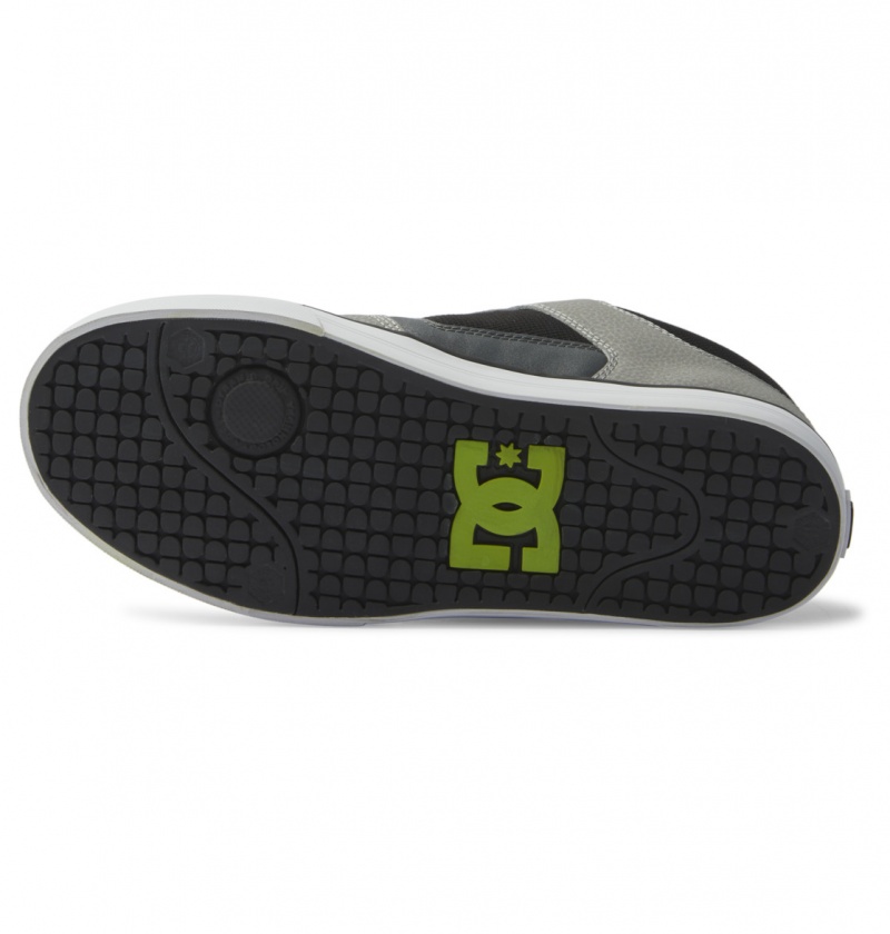 DC Shoes Pure Mid - Mid Top Shoes Czarne Szare Zielone | 19347VJOE