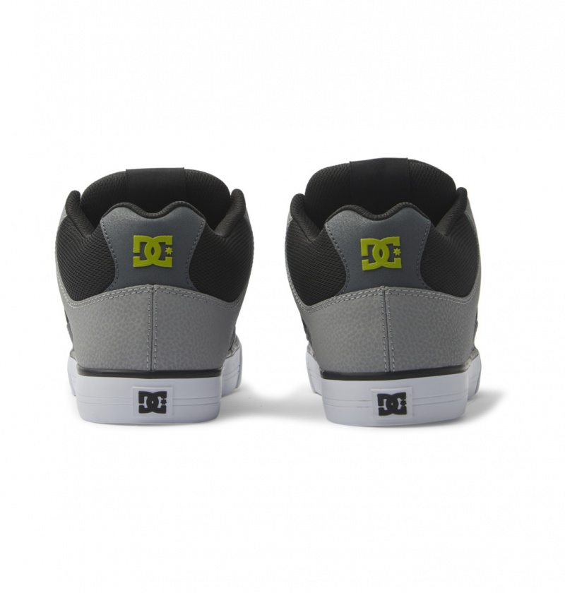 DC Shoes Pure Mid - Mid Top Shoes Czarne Szare Zielone | 19347VJOE