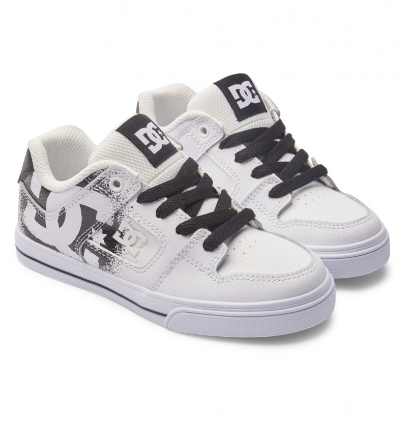 DC Shoes Pure Se - Skórzane Shoes Czarne | 81904RYGE