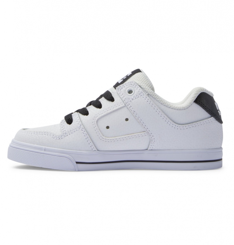 DC Shoes Pure Se - Skórzane Shoes Czarne | 81904RYGE